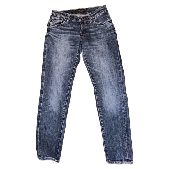 LUCKY BRAND SIENNA CIGARETTE SLIM BOYFRIEND ANKLE JEANS SIZE 00/24 - Picture 2 of 11
